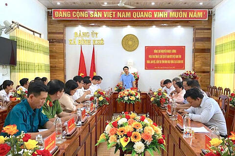 Phó Bí thư Tỉnh ủy Nguyễn Ngọc Lương làm việc tại xã Bình Khê
